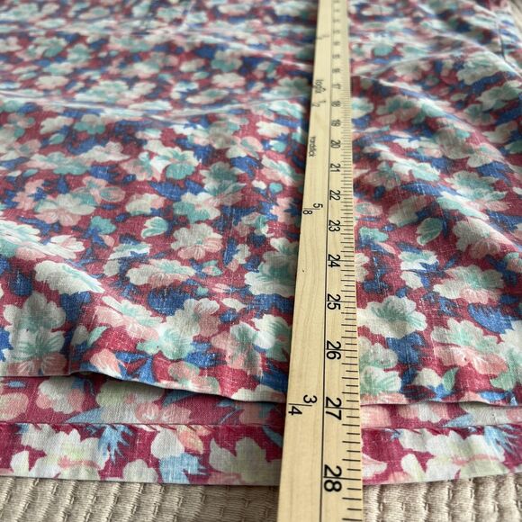 Reyn Spooner Shirt Mens Large Hawaiian Floral Vintage Aloha Casual Pink Blue - Picture 10 of 12